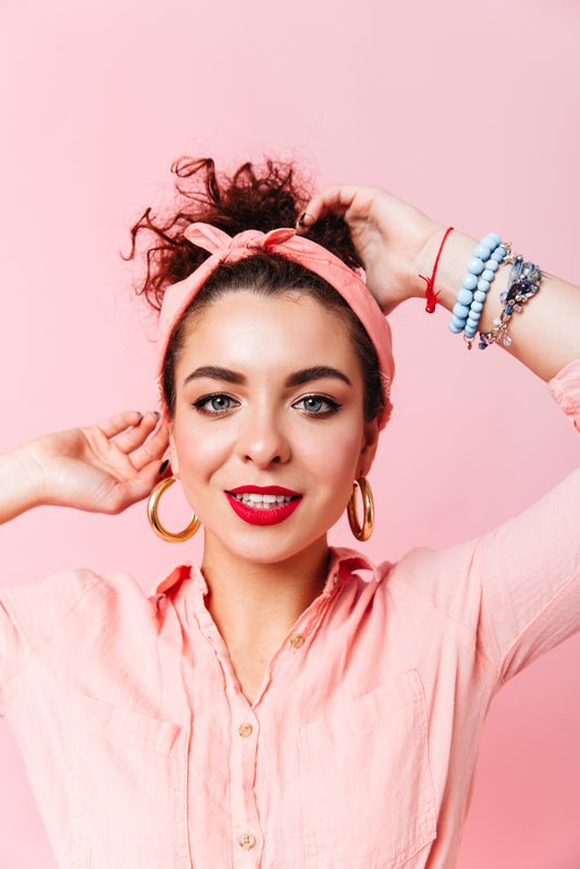 Cotton Pink Color Hair Band